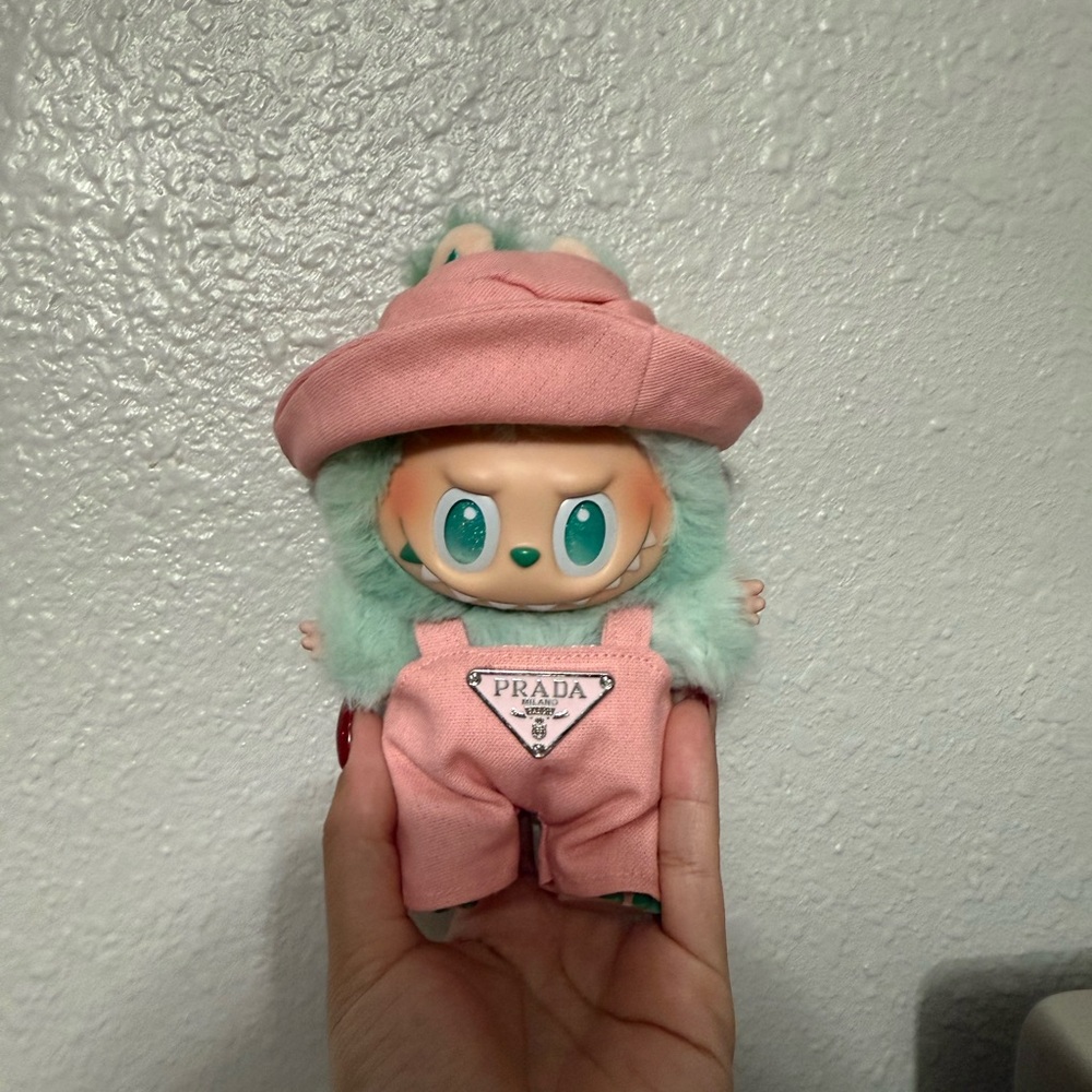 Prada Pink Outfit and Mint Color labubu